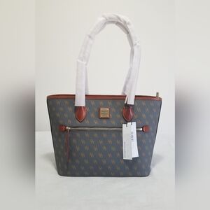 Dooney & Bourke Brown Monogram Tote Bag